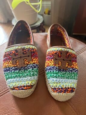 Tory Burch multicolored espadrille size 5